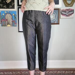 VTG 100% Silk Paisley trousers